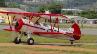 Stearman E75 touch and go at Jundiaí  SBJD [upl. by Carrol]