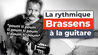 Joue la rythmique caractéristique de Brassens à la guitare [upl. by Akcirred]