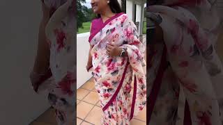 What’s your favourite saree fabric to wear Dolly Jain in organza saree [upl. by Chuu243]