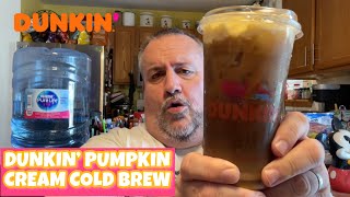 Dunkin’ Pumpkin Cream Cold Brew Review [upl. by Rakso]