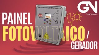 PAINEL FOTOVOLTAICO BANCO DE BATERIAS COM GERADOR [upl. by Nilknarf]