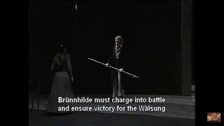 Die Walküre Clip 1 Brünnhilde’s Battle Cry [upl. by Dix]