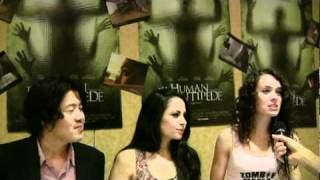 Interview With The Cast Of The Human Centipede  HorrorFind [upl. by Bigelow]