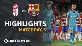 Highlights Granada CF vs FC Barcelona 20 [upl. by Sedlik]