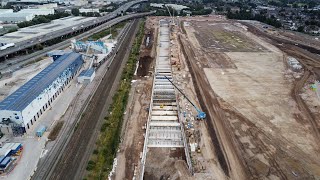 HS2 Construction  Bromford Tunnel portal at Washwood Heath Birmingham [upl. by Nessah958]