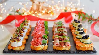 4 Canapés Crostini Perfectos para una Navidad Especial 20232024  Sabor y Estilo  DarixLAB [upl. by Reilamag344]