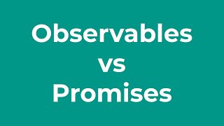 Promises vs Observables in 2 minutes [upl. by Clementine]