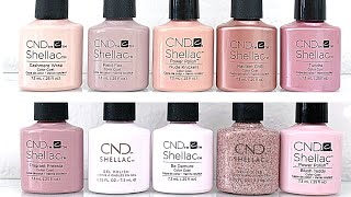 SWATCHING THE ENTIRE CND SHELLAC LINE 2021 VIDEO 5 [upl. by Burchett293]