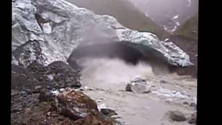 Fox Glacier Terminal Face collapses in December 2007 [upl. by Enialed134]