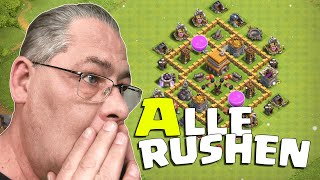 ALLE RUSHENNUR ICH NICHT  Clash of Clans deutsch [upl. by Eelirem]