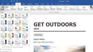 Apply a theme in Microsoft Word [upl. by Ruhtracm]