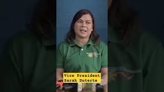 VICE PRESIDENT SARAH DUTERTE ONCE SAID shorts [upl. by Arymat]