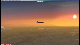 FSX VC10  High Altitude 600MPH flyby [upl. by Yekim]