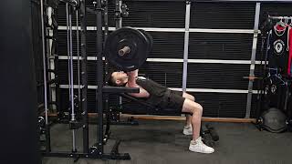 Slight Incline Barbell Bench Press Instructional [upl. by Dubois]