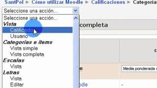 Tutorial Calificaciones en Moodle [upl. by Shelley]