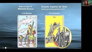 Video193 Análisis comparativo 5 y 7 de Espadas del Tarot Rider [upl. by Anan462]