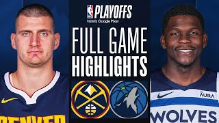 2 NUGGETS at 3 TIMBERWOLVES  FULL GAME 4 HIGHLIGHTS  May 12 2024 [upl. by Ydok]