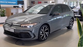 Volkswagen NEW Golf MK8 RLine 2023 Moonstone Grey 18 inch Bergamo EXTERIOR DETAILS [upl. by Stralka]