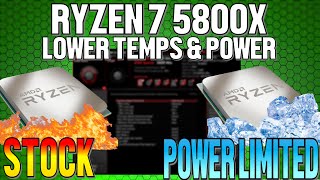 Lower Temps and Power On Your Ryzen 7 5800X CPU Without Losing Gaming Performance [upl. by Adniles]