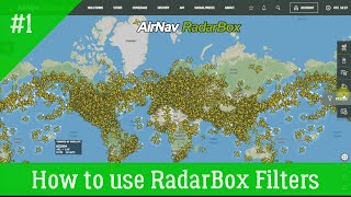 How to use RadarBox Filters 💻✈ [upl. by Anecusa]