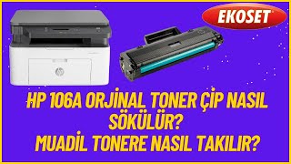 Hp 106a Toner Çip Değişimi Nasıl Yapılır [upl. by Nabatse]