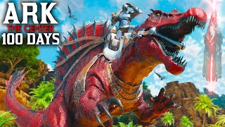 I Spent 100 Days In Ark The Center Ark Survival Ascended [upl. by Trebliw]