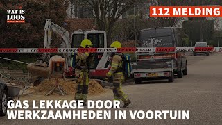 GAS LEKKAGE DOOR WERKZAAMHEDEN IN VOORTUIN [upl. by Cockburn712]