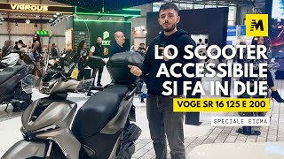 Voge SR 16 lo scooter accessibile si fa in due 125 e 200cc  EICMA 2024 [upl. by Gone566]