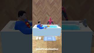 Weird Spiderman and the Bathwater 😂🛁 Marvel Animation ytshorts viral [upl. by Learsi598]