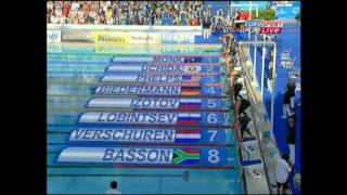 Biedermann besiegt Phelps in 200m Freistil in Rom mit neuem Weltrekord 15151 [upl. by Asirem]