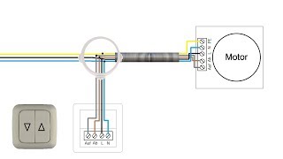 Rolladenmotor amp Rolladenschalter anschließen  Jalousieschalter Jalousiemotor anklemmen Anleitung [upl. by Ocinemod]