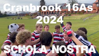 Cranbrook Rugby 2024 16As Schola Nostra [upl. by Nerita770]