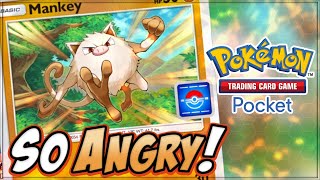 NEW MANKEY DESTROYS EX POKEMON  Pokemon TCG Pocket [upl. by Candyce]