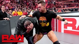 The Miz gets WrestleMania payback against Shane McMahon Raw April 15 2019 [upl. by Akihdar]