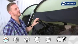 Outwell Bear Lake 4 Tent  2016  Innovative Family Camping [upl. by Ardeha]