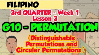 G10  PERMUTATIONS Distinguishable Permutations and Circular Permutations [upl. by Reinke]