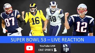 Super Bowl 2019 Live Stream Reaction amp Updates On Patriots vs Rams Highlights amp Halftime Show [upl. by Harriette]