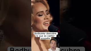 Badbunny descubre el acapella adele badbunny [upl. by Ellenij]