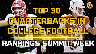 TOP 30 QUARTERBACKS IN COLLEGE FOOTBALL [upl. by Brothers376]