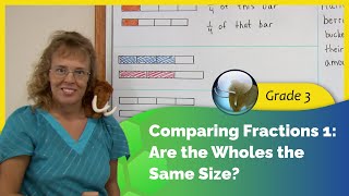 Comparing fractions are the wholes the same size [upl. by Able]