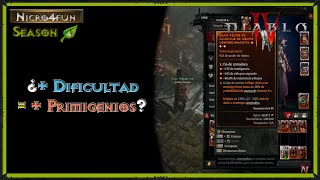 Diablo IV  Dan más items primigenios en dificultades altas S4140 [upl. by Ehrman]