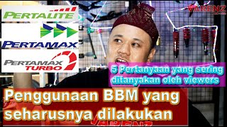 Aturan pakai BBM Pertalite Pertamax dan Pertamax Turbo  Andrea Varenz [upl. by Bronny]