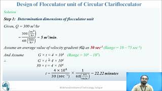 Design of Flocculator unit of Circular Clariflocculator [upl. by Atnad]