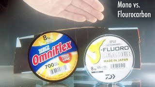 Monofilament vs Flourocarbon  Visibility Test [upl. by Ulphiah]