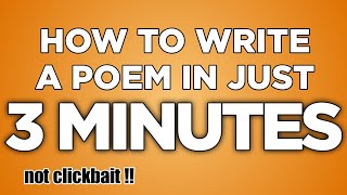 LEARN How to Write a Poem in just 3 MINUTES  Gawa ni Kahel [upl. by Kaspar]