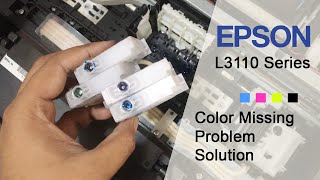 Epson L3110 Series Printer  Color Missing Problem Solution [upl. by Eyahc]