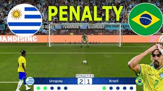 Brazil vs Uruguay copa america 2024  Penalty Shootout [upl. by Souvaine]