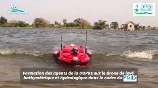 Formation des agents de la DGPRE sur le Drone de lève bathymétrique et hydrologique du PGIIS [upl. by Goodrich]