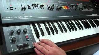 ELEKTRONIKA EM25  Soviet vintage strings synth [upl. by Harbed377]