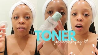 HOW TO USE TONER ON FACE  SKINCARE BASICS 101 [upl. by Llevert]